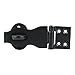 A29 [Set of 4] 4 Inch Heavy Duty Cast Iron Door Hasp Latch, Black Powder Coat Finish, Traditional Style