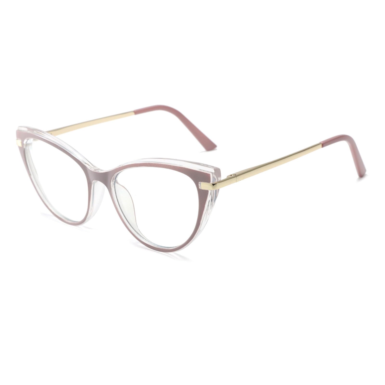 LJCZKA Blue Light Blocking Glasses Cat Eye for Women, Anti Blue Light Glasses Computer Eyeglasses Clear for Anti Fatigue and Eyestrain