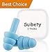 Ear Pugs for Sleeping, Noise Cancelling Sound Blocking Earplugs Reusable Noise Reduction for Musicians Concerts Silicone Blue