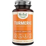 Turmeric Curcumin with BioPerine (Black Pepper Extract) | Highest Potency 95% Curcuminoids | Vegan Joint Support…