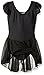 Capezio Little Girls' Flutter-Sleeve Dress Leotard,Black,T (2-4)