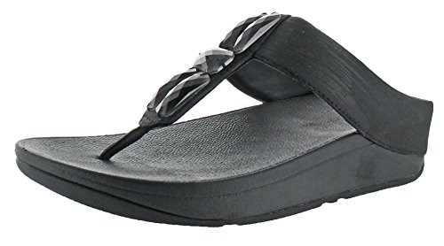 Fitflop Sweetie Womens Beaded Toe Post Sandals Shoes Black Size |  Desertcart Maldives