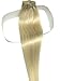 Clip in Hair Extensions Platinum Blonde Hair Extensions Real Human Hair Clip in Extensions 18 Inch 7 Pieces 70G Silky Straight Double Weft Hair Extensions Clip in Human Hair for Fine Hair Women