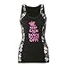 Gia-Mia Dance Big Girls Don't Stay Calm Tank, Black, Large