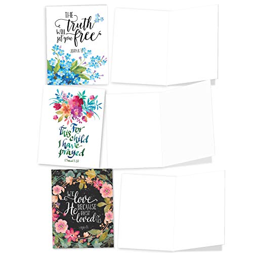 The Best Card Company 10 Blank Inspirational Note Cards Boxed (4 x 5.