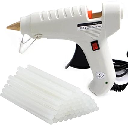 OKASTA 40 Power Watt With 8 STICK Heavy Hot Melt Glue Gun Standard Temperature Corded Glue Gun (11 mm)