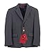 Gioberti Boy's Formal 3 Piece Suit Set, Charcoal, Size 14