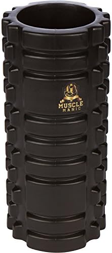Massage Foam Roller, 13" x 5" ~ High Density EVA and Textured Surface for Trigger Point Massage, Myofascial Release &amp; Physical Therapy ~ Ideal for Weightlifting, Crossfit, Yoga &amp; More by Muscle Manic