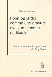 Forêt ou jardin comme une gravure avec un manque et dites-le