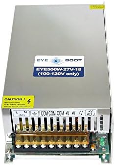 Eyeboot 27V 500W DC Universal Regulated Switching Power Supply AC to DC 18 Amps