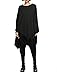 ELLAZHU Women Baggy Crew Neck Asymmetric Hem Solid T shirt Onesize GY805 A