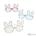 Fun Express Bunny Shutter Shades (1 Dozen) Easter Apparel Accessories, Egg Hunt Giveaways & Prizes, Novelty Glasses