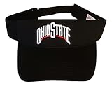 National Cap Ohio State Buckeyes Adult Team Logo Visor, Black
