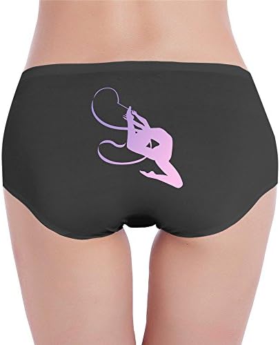 whyduiwoo Womens Underwear Us Rhythmic Gymnastics Girl Gift Low-Rise Brief
