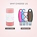 Portable Travel Bottles Set,Polishing Cleaning Gloves Jewelry Polishing Gloves Anti-Tarnish Removal Gloves for Jewelry.