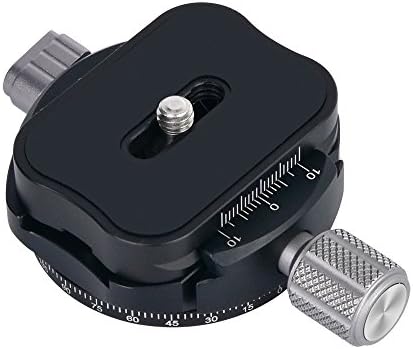 Panoramic Tripod Head Metal Clamp+ Quick Release Plate With Aluminum Alloy For DSLR Camera And Tripod Head Compatible With Arca-Swiss For Camera Tripod Ball Head