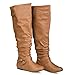 Twisted Women's Shelly Wide Calf Knee-High Boot- SHELLY104P COGNAC , Size 10