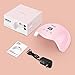 ELEHOT UV Nail Lamp Dryer LED Light for Fingernail & Toenail Gels Based Polishes with Sensor, 30s 60s 90s Timer