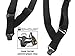 Holdup Airport Friendly/No Buzz Suspenders for Men (Black 1 1/2