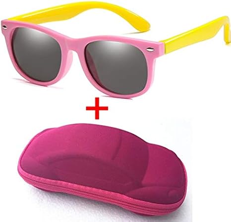 Amazon Co Jp Jpdd 子供の偏光サングラスの男の子の女の子の赤ちゃんシリコーン安全キッズ日メガネケースと100 メガネ子供oculos Color Pink Yellow ホーム キッチン