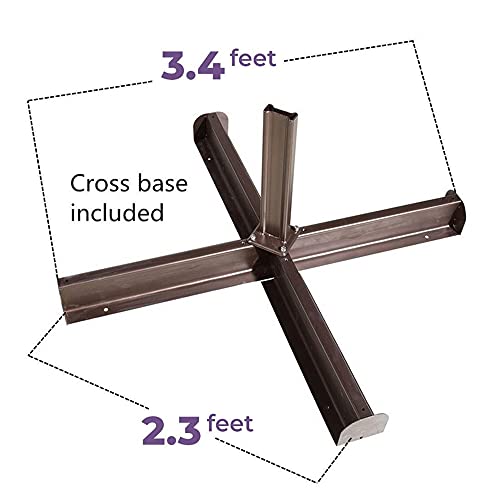 Abba Patio 11 ft Patio Offset Hanging Umbrella Outdoor Cantilever