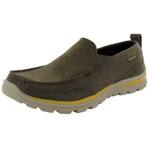 Skechers Men's Relaxed Fit Superior Nestor,Brown/Brown,US 7 M