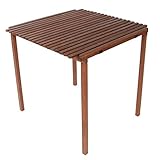 BYER OF MAINE Pangean Nomad Table, Hardwood Keruing Wood, Hand-Dipped Oil Finish, Easy to Fold and Carry, Perfect for Camping and Tailgating, Matches All Furniture in The Pangean Line