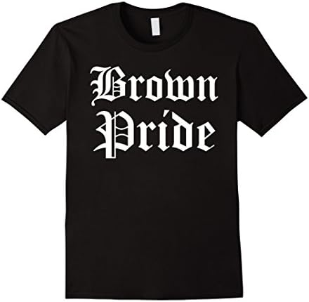 Men's Brown Pride Old English Latin Tee Shirt 3XL Black