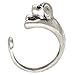 Chengxun New Fahion Jewelry Ring Dog Puppy Animal Wrap Ring - Silver Puppy Dog for Women