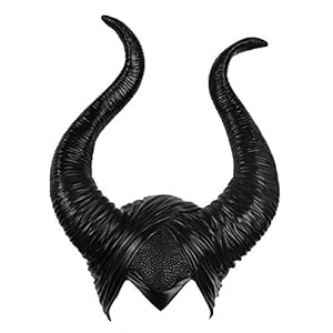 1x Maleficent Headpiece Costume Halloween Hat Maleficent Black Queen Horns