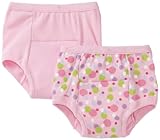 Green Sprouts Girls-baby Infant Training 2 Pack Underwear, Pink, 4T