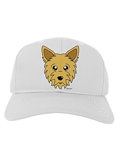 TooLoud Cute Yorkshire Terrier Yorkie Dog Adult Baseball Cap Hat - White