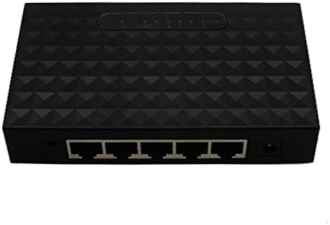 5 Ports Portas Gigabit Mini Network Switch 1000Mbps Ethernet Smart Switcher High Performance with US Power Supply Adapter … (5 Ports 10/100/1000Mbps)