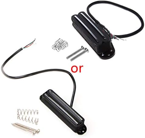 Huhudde 1x Dual Humbucker Rail Electric Guitar Neck Pickup for Strat Stratocaster Hot