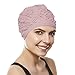 Beemo Women’s Latex Swim Cap – Rubber Bathing Hat - Pastel Pink