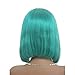 Licoville 13x4 Frontal Bob Wig Transparent Lace Front Wigs Human Hair Pre Plucked Lake Blue Lace Front Bob Wigs Free Part Short 10 Inch 180% Density Bob Cut Human Hair Wigs for Black Women
