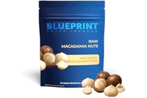 Blueprint Bryan Johnson Raw Macadamia Nuts - No Palm Oil - Keto and Low Carb Snack - No Added Sugar, Vegan, Non GMO, Keto and Paleo Friendly (4 Ounces)