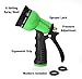 Glayko Tm 50 Feet Expandable Garden Hose - NEW 2018 Super Strong Construction- Strong Webbing -Solid Brass End + 8 Function Spray Nozzle and Shut-off Valve