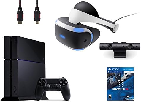PlayStation VR Bundle 4 Items:VR Headset,Playstation Camera,PlayStation 4,VR Game Disc:PSVR DriveClub