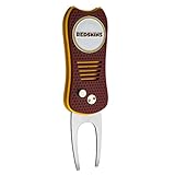 Team Golf NFL Switchblade Divot Tool with Double-Sided Magnetic Ball Marker, Features Patented Single Prong Design, Causes Less Damage to Greens, Switchblade Mechanism