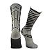Epivive Velocity American Flag Patriotic Athletic Crew Socks Gun Metal Grey (Large)