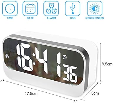 Featured image of post Led Mirror Alarm Clock Instructions - Setting the alarm press mode for 2 times to view the alarm time.