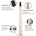 Natural Charcoal Bamboo Toothbrush - Soft Medium Charcoal Bristle - Pack of 4 Toothbrushes - BPA Free Bristles - Non Electric Toothbrush: 100% Eco Friendly - Zero waste product