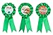 Juvale Ugly Christmas Sweater Award Ribbons, Holiday Party Supplies (6 Designs, 12 Pack)