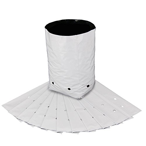 100-Pack HTGSupply 1-Gallon Poly Grow Bag Planters (100 Bags)