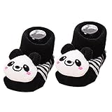 Aivtalk Unisex Baby Cute 3D Cartoon Short Sock Slipper Shoe Bootie-Panda