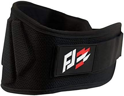 Fit jab sports Weightlifting Belt (Black, Medium)