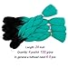 GX Beaut Ombre Braiding Hair Jumbo Braid Hair Extensions 4Packs 24Inch Synthetic Heat Resistant Fiber for Box Braiding Hair(Black to Cyan)