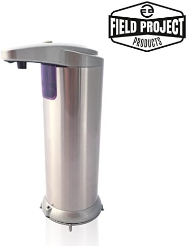 Automatic Dispenser for Liquid Soap MySoapDispener No Touch - 250ml (8oz) for Home Kitchen or Bathroom Countertop (Brushed Stainless Steel)