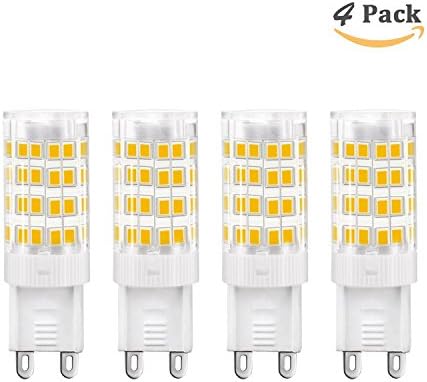 G9 LED Bulb, 4 pieces Warm White 2835 SMD Energy Saving Light Bulb 5 W Perfect for Replacing 30W Halogen, 3000K AC 200-240V [Energy Class A + + +] [Energy Class A++]